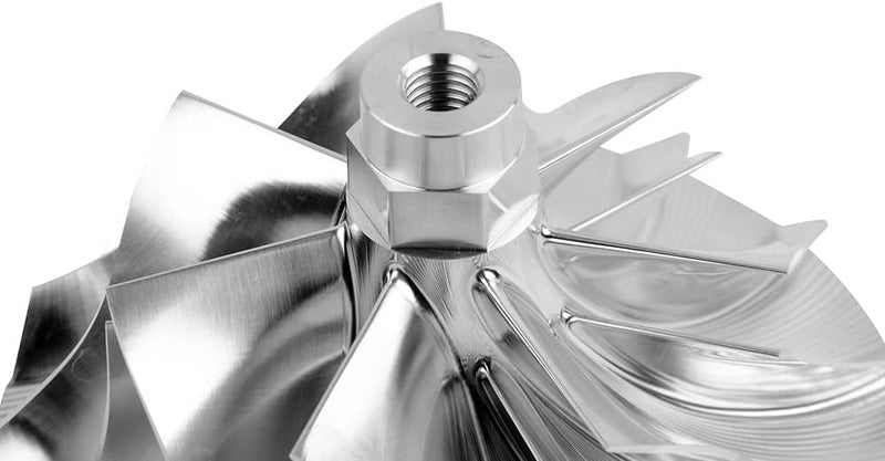 Bario Wicked Wheel 2 Billet Turbo Compressor Wheel Replacement for 03-04 FORD Super Duty 6.0L POWERSTROKE DIESEL ENGINES # GT37 WW0360 - Image 2